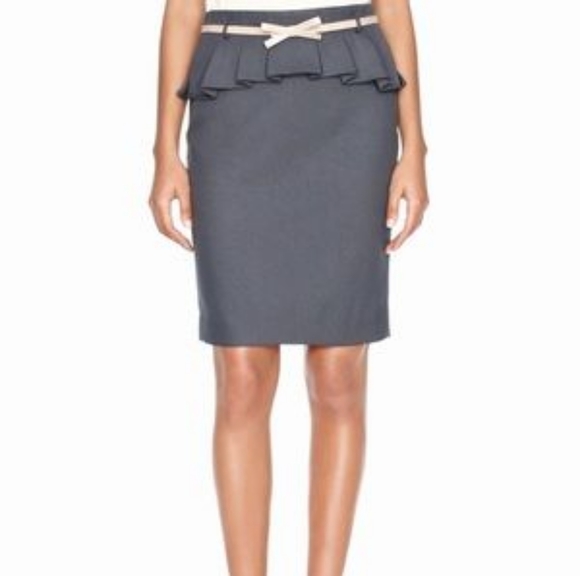 The Limited High Waisted Peplum Pencil Skirt - Picture 1 of 7
